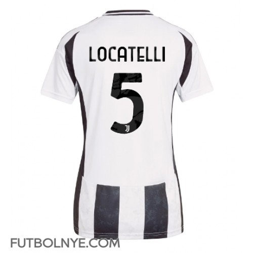 Camiseta Juventus Manuel Locatelli #5 Primera Equipación para mujer 2024-25 manga corta